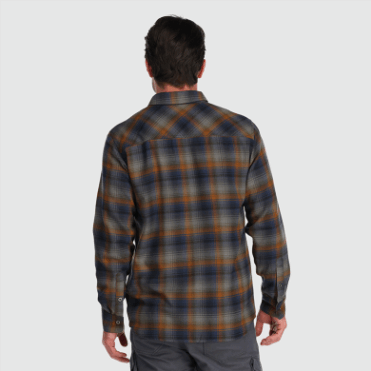 Outdoor Research Heren Feedback Flanellen Overhemd Loden Plaid