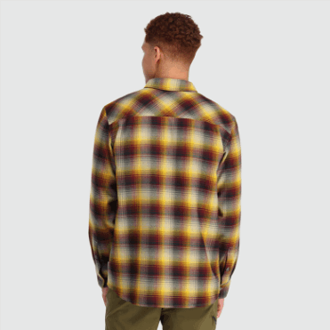 Outdoor Research Heren Feedback Flanellen Overhemd Sand Plaid