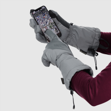 Outdoor Research Dames Super Couloir Gore-tex® Sensorhandschoenen Licht Tin