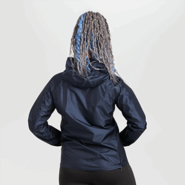 Outdoor Research Helium Regenjack Voor Dames Marineblauw