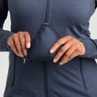 Outdoor Research Helium Regenjack Voor Dames Marineblauw