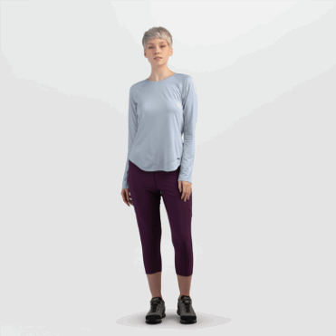 Outdoor Research Dames Argon L/s Tee Titanium