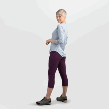 Outdoor Research Dames Argon L/s Tee Titanium