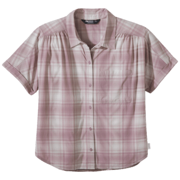 Outdoor Research Astroman S/s Zonneshirt Moth Plaid Voor Dames