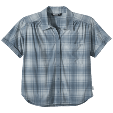 Outdoor Research Dames Astroman S/s Sun Shirt Nimbus Plaid