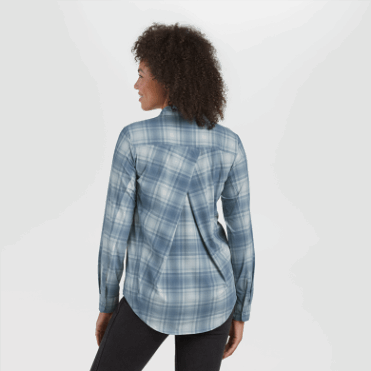 Outdoor Research Dames Astroman L/s Sun Shirt Nimbus Plaid