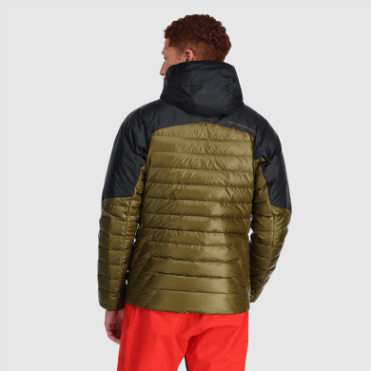 Outdoor Research Heren Hoodie Met Heliumdons Loden/zwart