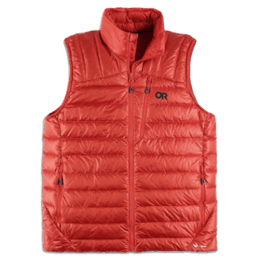 Outdoor Research Heren Vest Met Helium Dons Cranberry