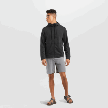 Outdoor Research Emersion Fleece Hoodie Voor Heren Zwart Heather