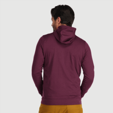 Outdoor Research Heren Bariton Hoodie Met Volledige Rits Kalamata Heather