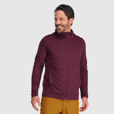 Outdoor Research Heren Bariton Hoodie Met Volledige Rits Kalamata Heather