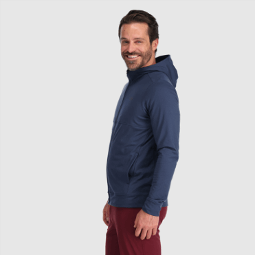 Outdoor Research Bariton Herenhoodie Met Volledige Rits Marineblauw