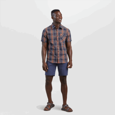 Outdoor Research Heren Seapine S/s Overhemd Marineblauw