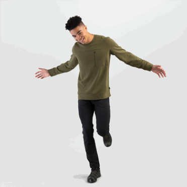 Outdoor Research Heren Emersion Fleece Crew Loden Heide