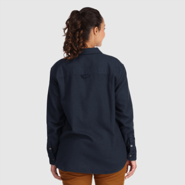 Outdoor Research Dames Feedback Flanellen Overhemd Marineblauw Special
