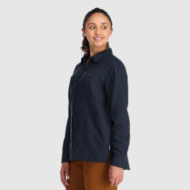 Outdoor Research Dames Feedback Flanellen Overhemd Marineblauw Special
