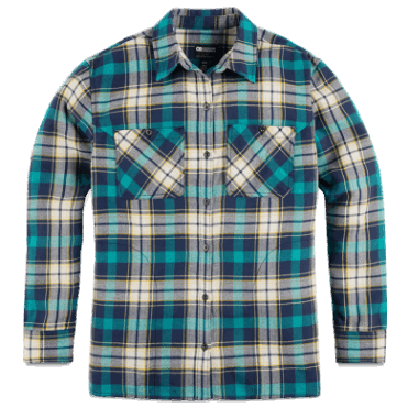 Outdoor Research Dames Feedback Flanellen Overhemd Deep Lake Plaid Special