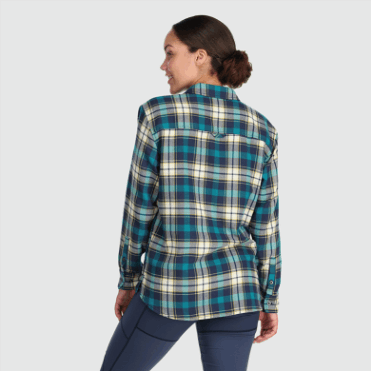 Outdoor Research Damesfeedback Flanellen Overhemd Deep Lake Plaid