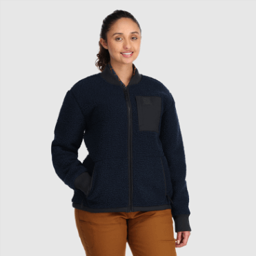 Outdoor Research Juneau Sherpa Fleece Damesjack Marineblauw