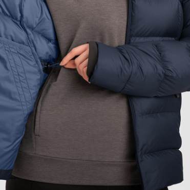 Outdoor Research Coldfront Donshoodie Marineblauw Voor Dames