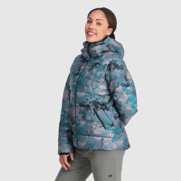 Outdoor Research Coldfront-donshoodie Voor Dames Nimbus Aquarel