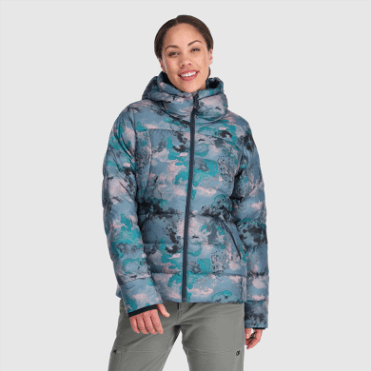 Outdoor Research Coldfront-donshoodie Voor Dames Nimbus Aquarel