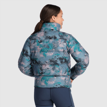 Outdoor Research Dames Coldfront Donsjack Nimbus Aquarel