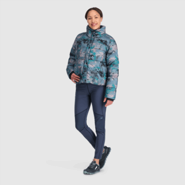 Outdoor Research Dames Coldfront Donsjack Nimbus Aquarel