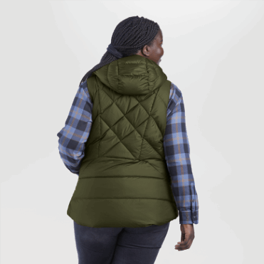 Outdoor Research Coldfront Donsvest Met Capuchon Voor Dames Loden