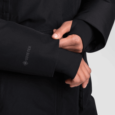 Outdoor Research Stormcraft Donsparka Voor Dames Zwart