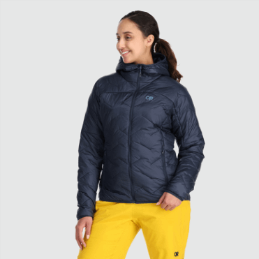 Outdoor Research Damessweater Met Capuchon Superstrand Lt Marineblauw