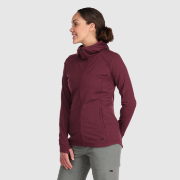 Outdoor Research Melody Dameshoodie Met Volledige Rits Kalamata Heather