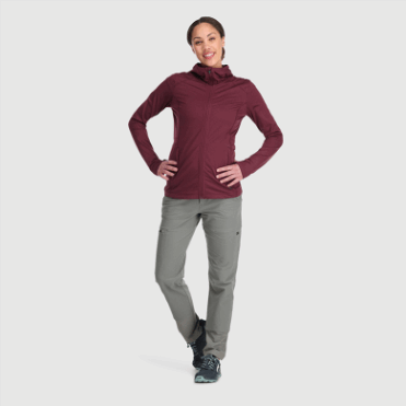 Outdoor Research Melody Dameshoodie Met Volledige Rits Kalamata Heather