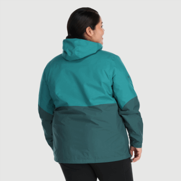 Outdoor Research Dames Aspire Ii Gore-tex® Plus Size Regenjack Deep Lake/treeline
