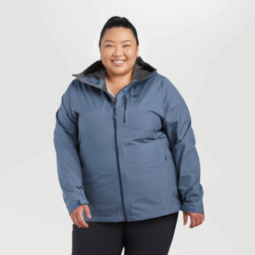 Outdoor Research Dames Aspire Ii Gore-tex® Plus Size Regenjack Nimbus