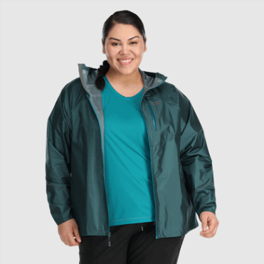 Outdoor Research Helium Regenjack Voor Dames Plus Size Treeline