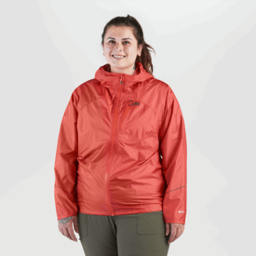 Outdoor Research Helium Rain Plus Size Damesjack Sunset
