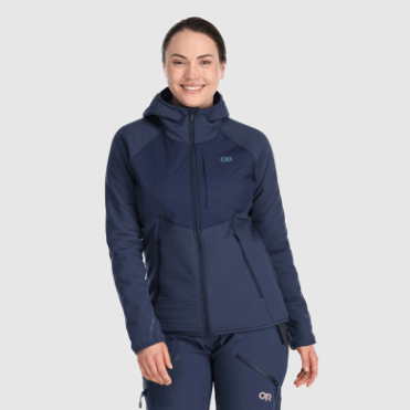 Outdoor Research Vigor Plus Fleece Hoodie Marineblauw Voor Dames