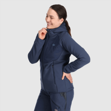 Outdoor Research Vigor Plus Fleece Hoodie Marineblauw Voor Dames
