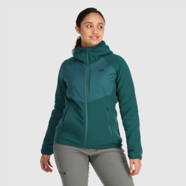 Outdoor Research Vigor Plus Fleece Hoodie Treeline Voor Dames
