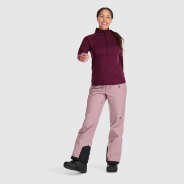 Outdoor Research Alpine Onset Merino Kalamata Met Halve Rits Voor Dames