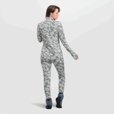 Outdoor Research Alpine Onset Merino Halfrits Sneeuwcamouflage Voor Dames