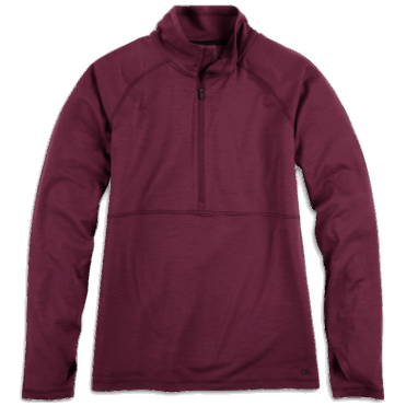 Outdoor Research Dames Alpine Onset Merino 150 Half Zip-plus Kalamata