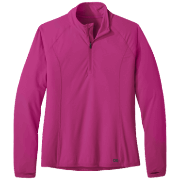 Outdoor Research Dames Echo Quarter Zip Fuchsia