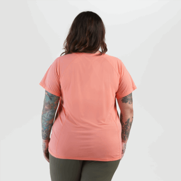 Outdoor Research Dames Echo Plus Size T-shirt Guave