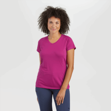 Outdoor Research Dames Echo Plus Size T-shirt Fuchsia