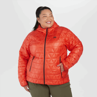 Outdoor Research Damessweater Met Heliumisolatie, Grote Maten, Sunset