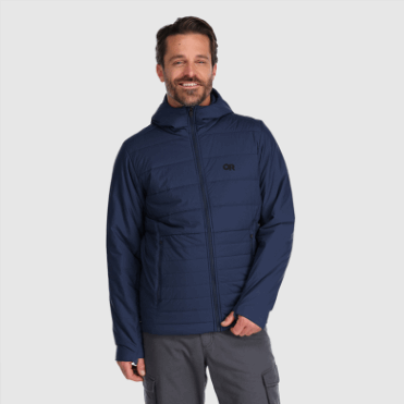 Outdoor Research Marineblauwe Schaduw-geïsoleerde Herenhoodie