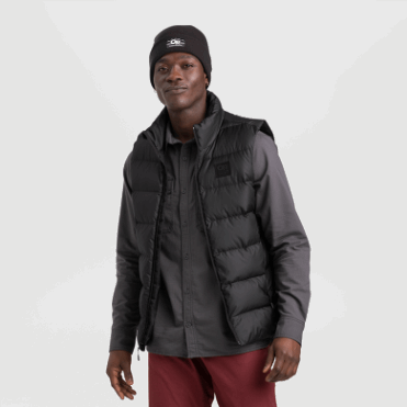 Outdoor Research Heren Coldfront Donsvest Zwart