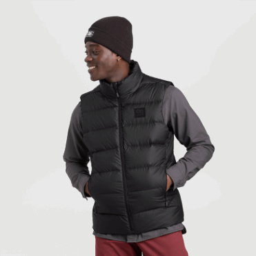 Outdoor Research Heren Coldfront Donsvest Zwart